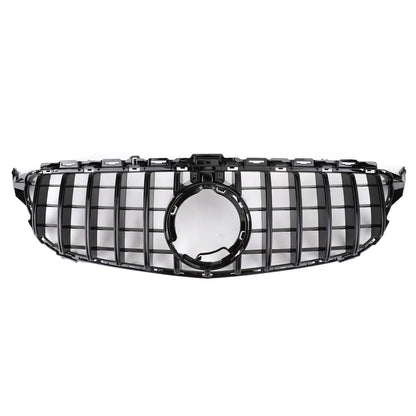 GTR Style Grill Grille W/Camera for Mercedes-Benz W20 W/Camera W205 C205 A205 AMG 2019 With Logo