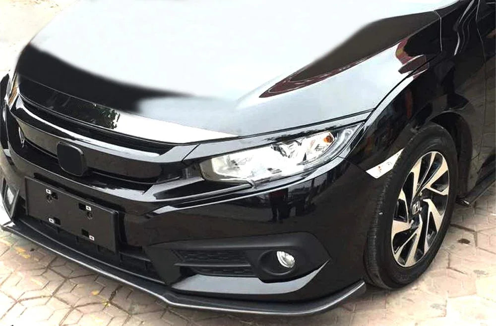 OEM Black Front Grille for 16-18 Honda Civic Sedan/Hatchback Origin Quality