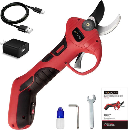YODOO New Electric Pruning Shear Best Electric Scissors Battery Garden Tools Electric Garden Shears, Cutting Capacity - 22MM
