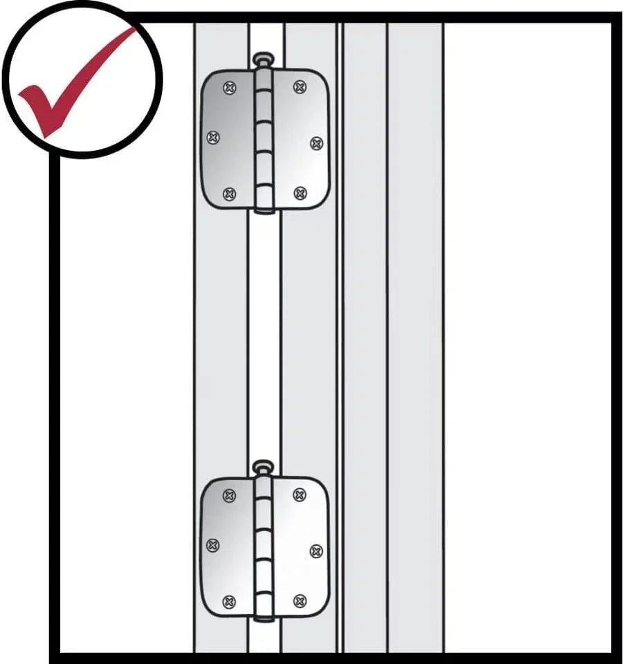 L-HT1283 Door Hinge Installation Router Template Kit 3 Inch to 5 Inch Length, 1/4 or 5/8 Thickness. Door Hinge Router Template