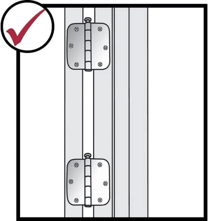 L-HT1283 Door Hinge Installation Router Template Kit 3 Inch to 5 Inch Length, 1/4 or 5/8 Thickness. Door Hinge Router Template