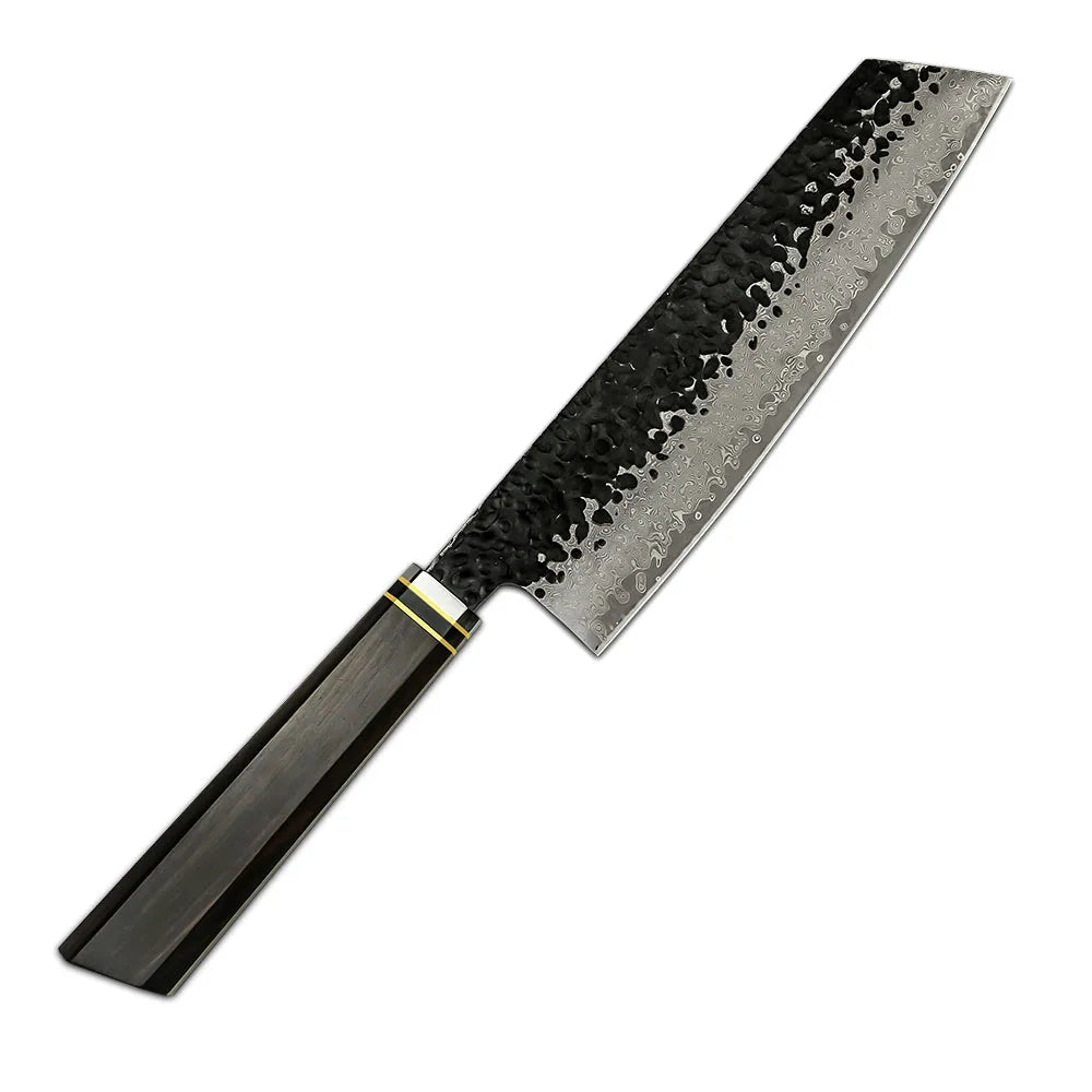 5 Pcs New Design 67 Layers Chef Knife Damascus VG 10 Steel Kitchen Knife Set with Ebony Wood Handle