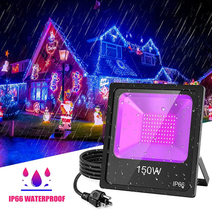 LED BLACK LIGHT Us Stock 80w 100w Backyard Weeding Dj Nightclub House Disco Party Led Flashing Stage Lights