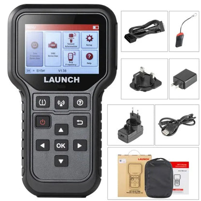 2025 CRT5011E TPMS Sensor Relearn Tool with 315+433MHz Support Read/Activate/Program/Relearn/Reset Key Fob Test Code Reader