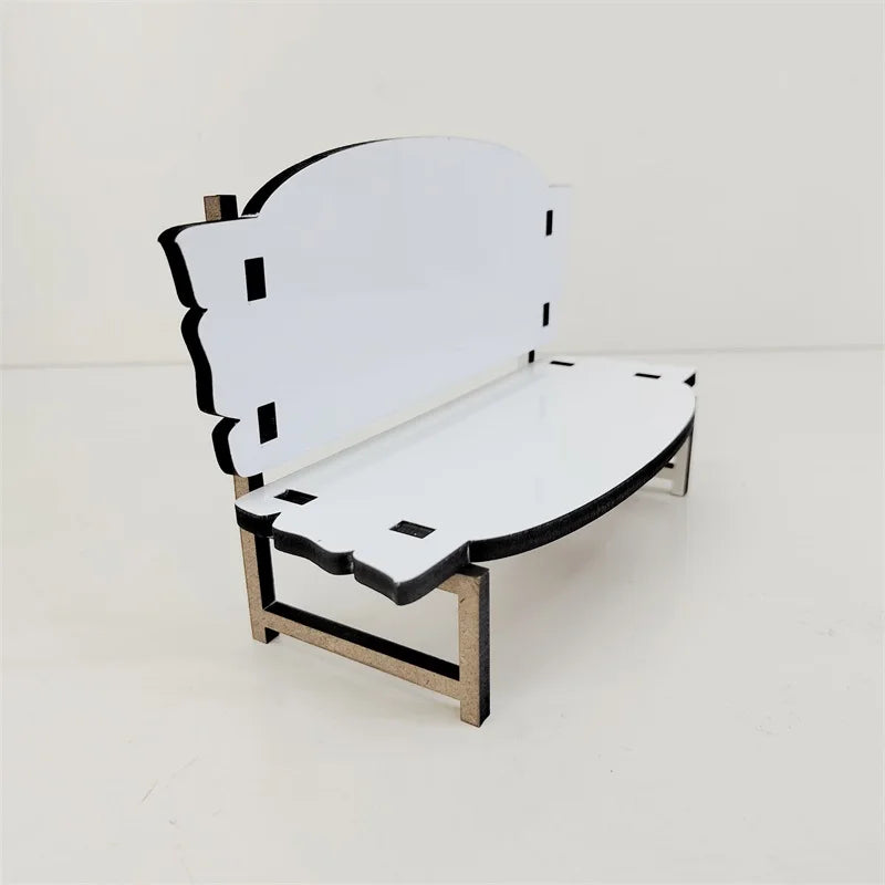 Sublimation for Desk Decor love Bench Office Decoration for Desk Modern Home Decoration Accessories Long Chair