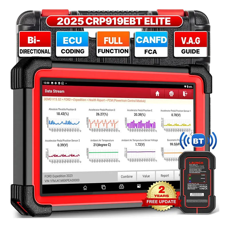 2025 Launch X431 CRP919E BT Automotive Scanner Engine All System OBD2 Diagnostic Tools 31 Resets Lifetime Free Update
