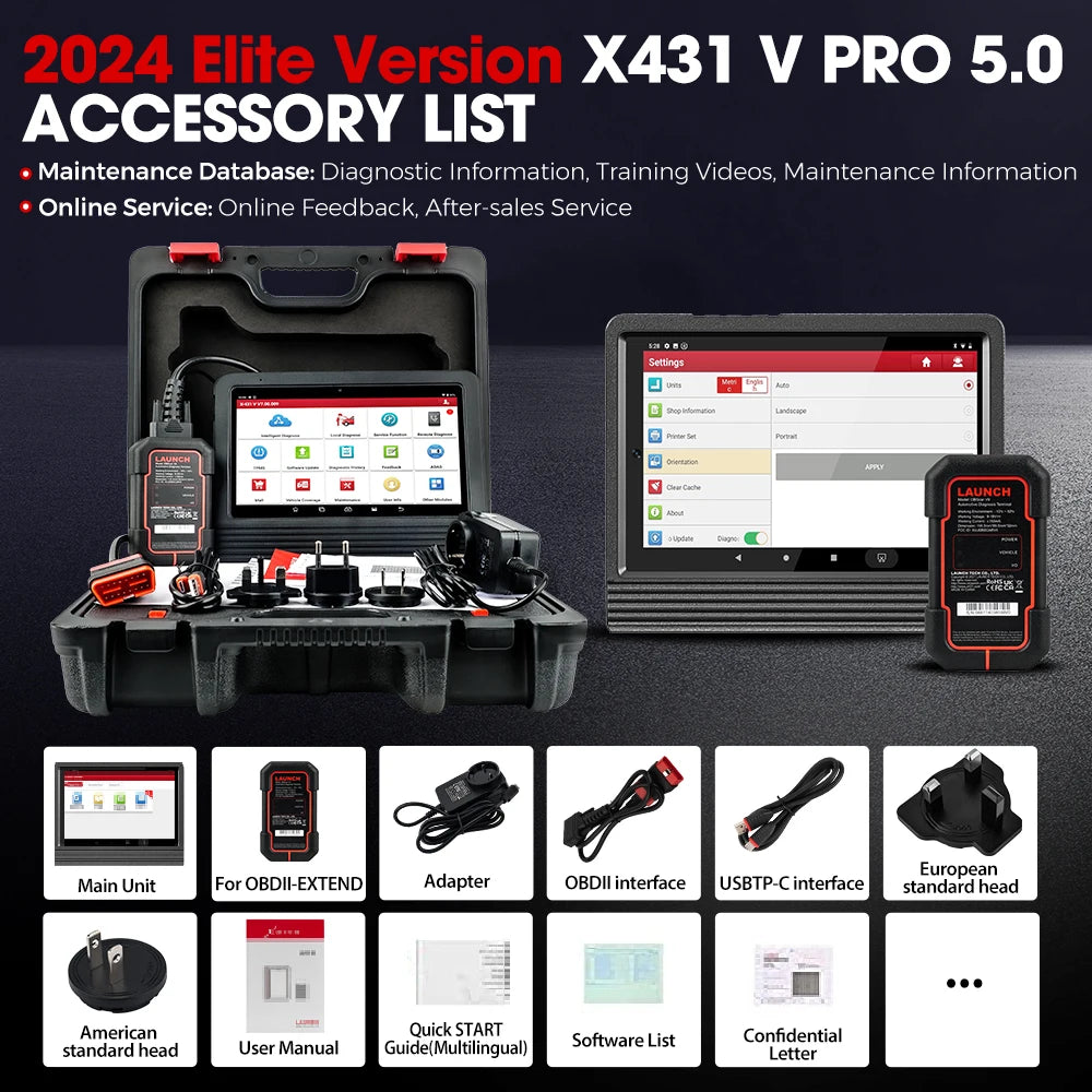 2025 New Launch X-431 PRO V5.0 8" Tablet Automotive OBD OBD2 Diagnostic Car Scanner X431 V5.0 Auto Car Diagnostic Tool