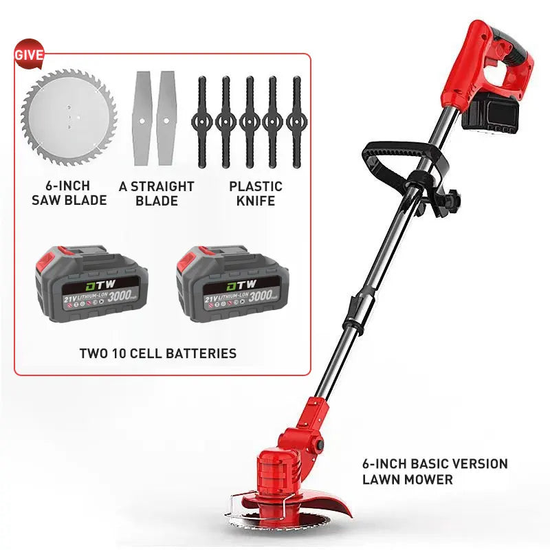 DTWA3-0003 200W 6" Contains Two 3000 Mah Batteries Electric zero Turn Lawn Mower