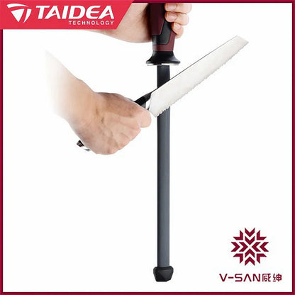 TV1703 Taidea V-SAN Deluxe Black Crystal Ceramic Sharpening Steel Rod