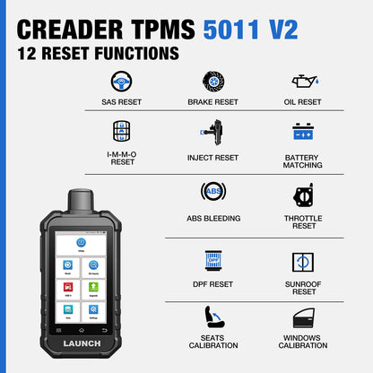 2025 CRT5011 V2 Creader TPMS Tire Pressure Monitoring Sensor Upgrade Version of CRT5011E