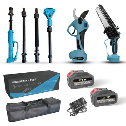 DTWA1-0021+A2-0048 Electric Pruner and Saw Kit with Extension bar