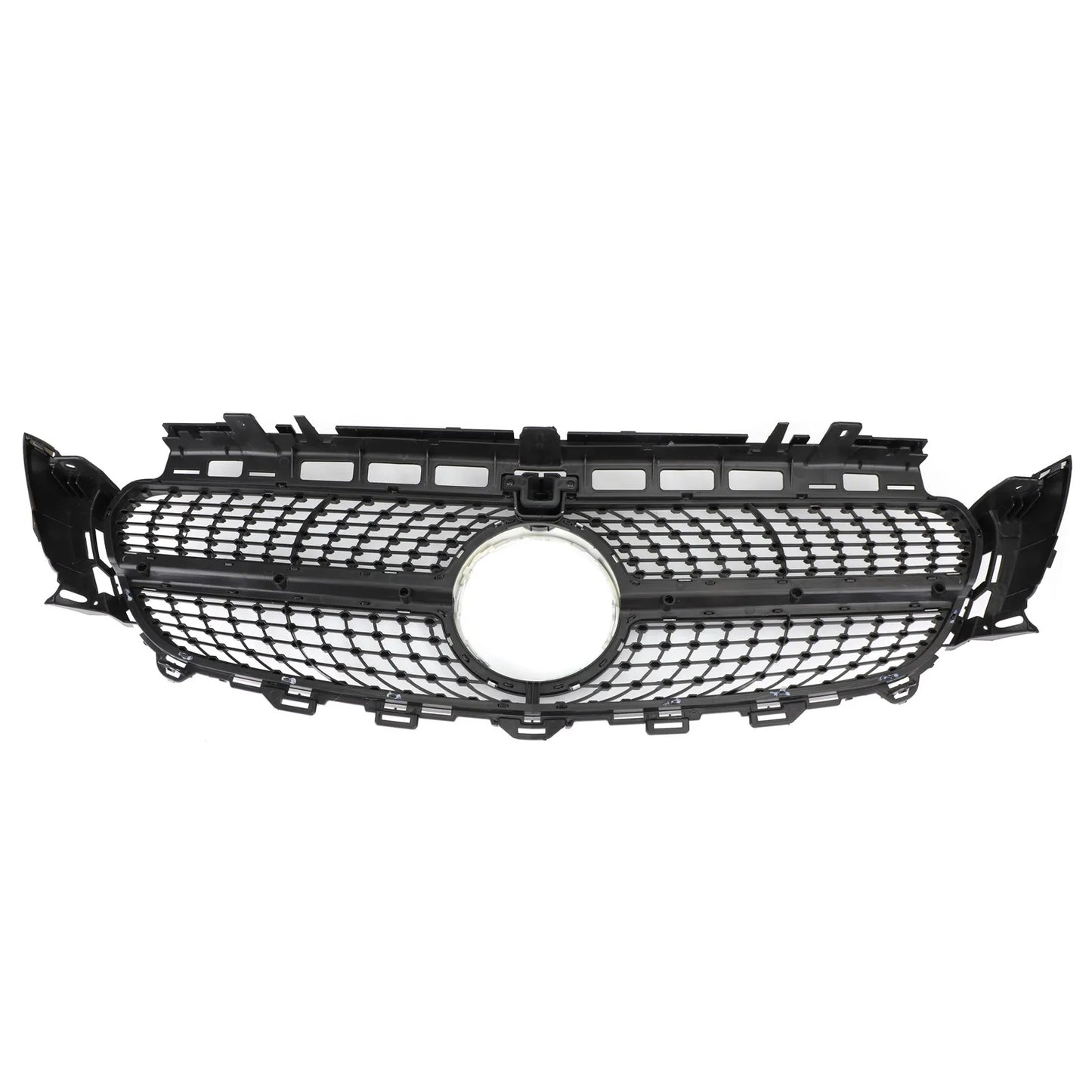 Diamond Silver Border Front Grille Grill for Mercedes Benz W213 E300 E400 2016-2019