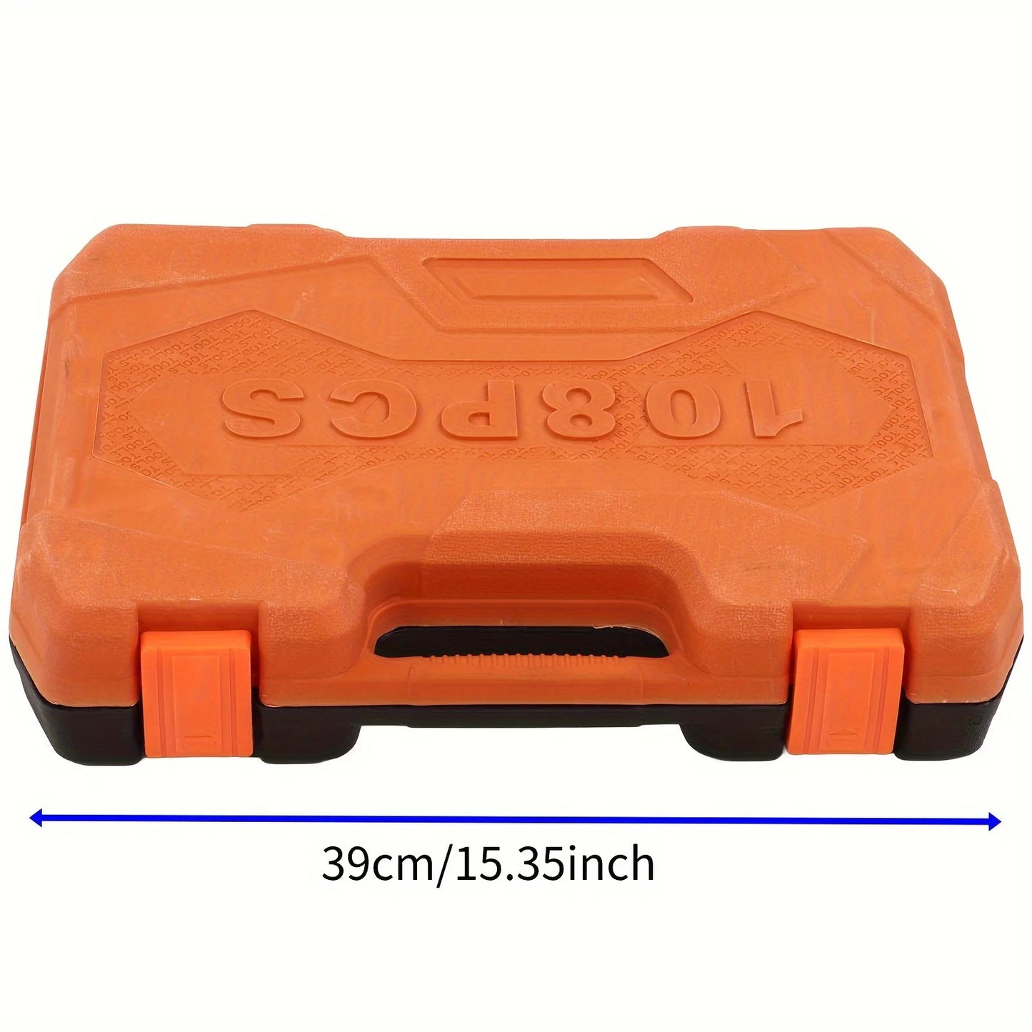 108-Pieces Auto Repair Mechanic Tool Set Impact Sockets Ratchet Wrenches Screwdriver Bits Hand Tools Home Use OEM Customizable