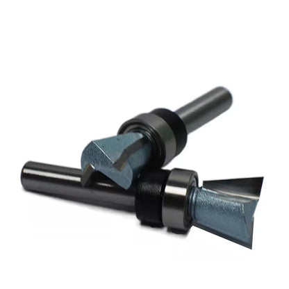 Tideway Professional Grade 1/4 Shank Carbide Bit Dovetail Router Bit Bottom Bearing End Mill Woodworking