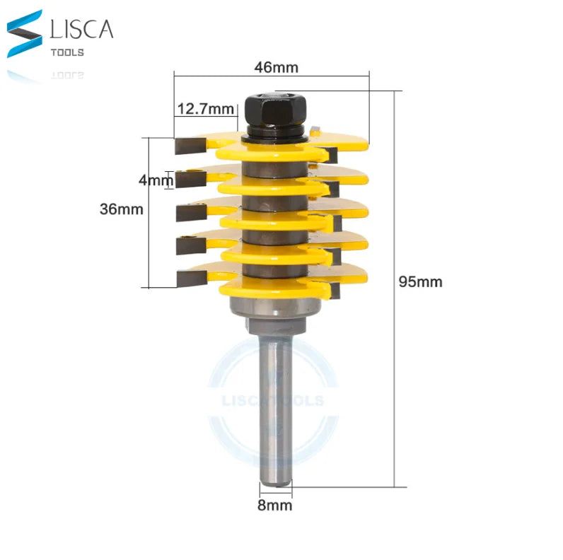L-N069-11/2inch 8mm Shank Brand New High Quality Adjustable Finger Joint Router Bit Grade Use in Router
