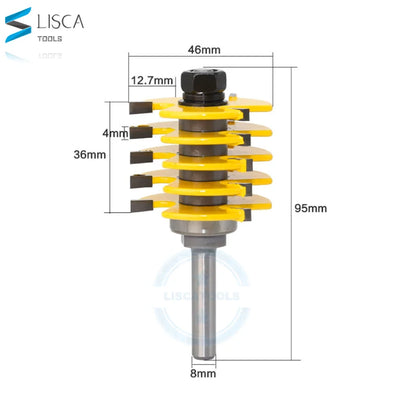 L-N069-11/2inch 8mm Shank Brand New High Quality Adjustable Finger Joint Router Bit Grade Use in Router