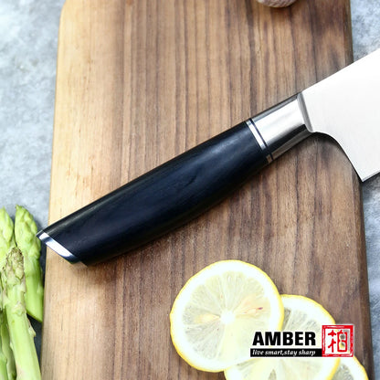 Custom Logo 8 Inch High Carbon German Stainless Steel Chef Knife Wood Handle