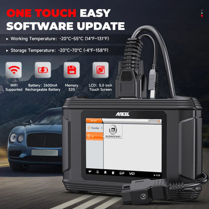 2025 ANCEL DM500 EU USA OBD2 Scanner Stock Code Reader with Oil Reset Change Mileage Car Cluster Correction Tool 1-Year Warranty