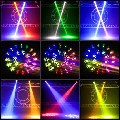 U King US Warehouse Delivery 230W 7R 14 Gobo 16 Prisms Moving Head Stage Light RGB DMX for KTV DJ Disco Party Moving Head Lights