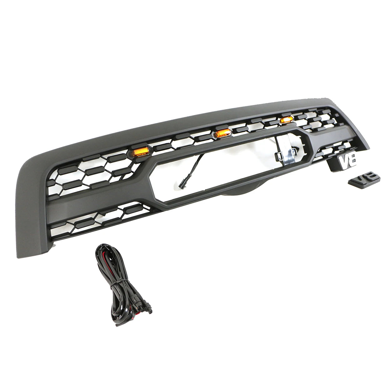 Car Mesh Front Grille With Light Fit for Sequoia 2005-2007