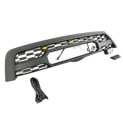 Car Mesh Front Grille With Light Fit for Sequoia 2005-2007