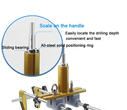Mortice Lock Jig Solid Wood Door Hole Opener Slot Machine Room Door Key Hole Opener Woodworking Tool Milling Cutter for Wood