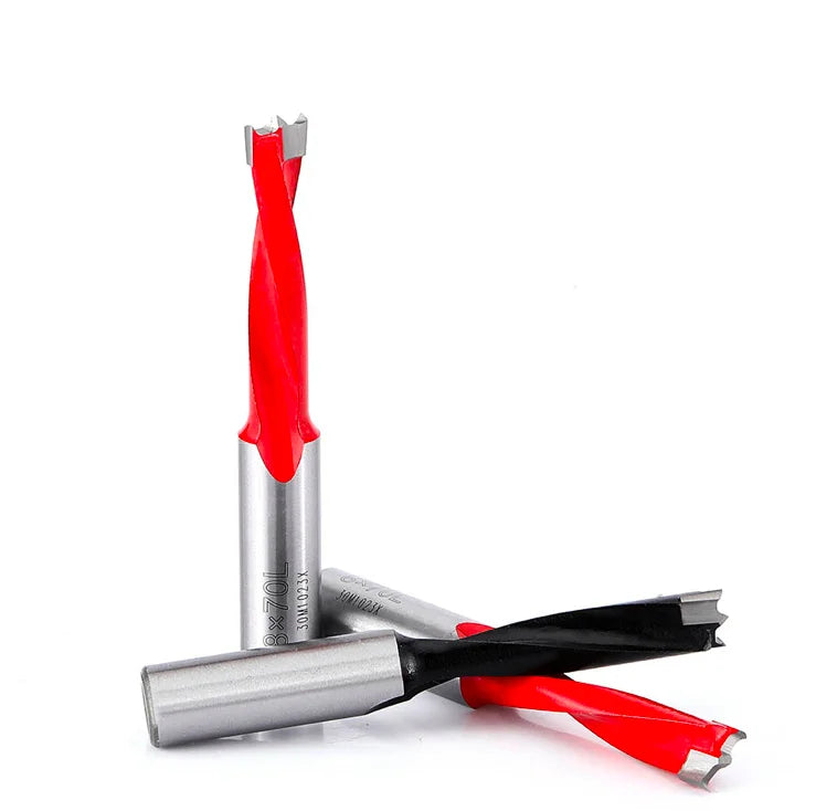 Tideway 1pc Woodworking Forstner Gang Drill Bits Alloy Hole Opener 70mm Total Length Router Bit for Wood Carbide Row Drill