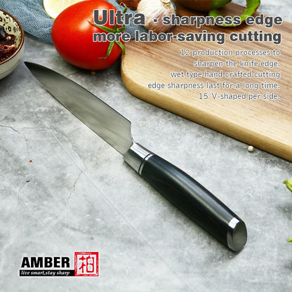 Hiigh Quality Multipurpose Pakkawood Handle 5inch Utility Kitchen Knife