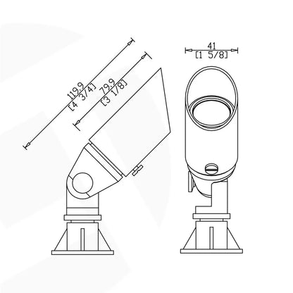 US WAREHOUSE 3-5 Days Fast Delivery Solid Brass Spotlight LED Yard Lights Security Landscape Lights for Home