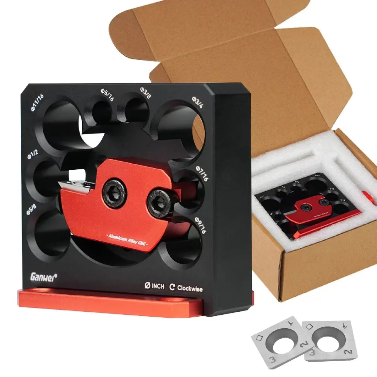 L-HT221-2 Square Carbide Insert Dowel Maker Dowel Plate Wood Raw Materials Rods Wood Sticks Maker Dowel Round Bar Auxiliary Tool