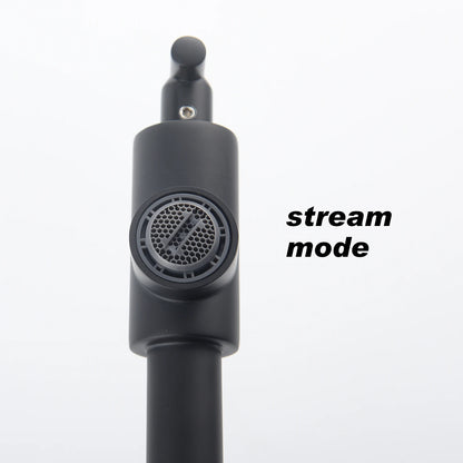 Contemporary Ceramic Kitchen Pot Filler Faucet 23.58\" Matte Black Brushed Brass Wall Mounted Oil Filter with 3.11\" Swivel