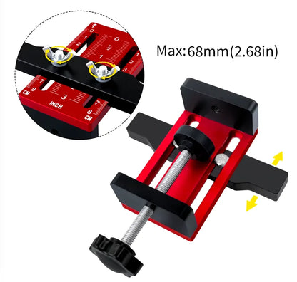 L-HT228 Cabinet Door Mounting Jig Drilling Fixed Clamp Locker Door Installation Locator Aluminum Woodworking Right Angle Clamp