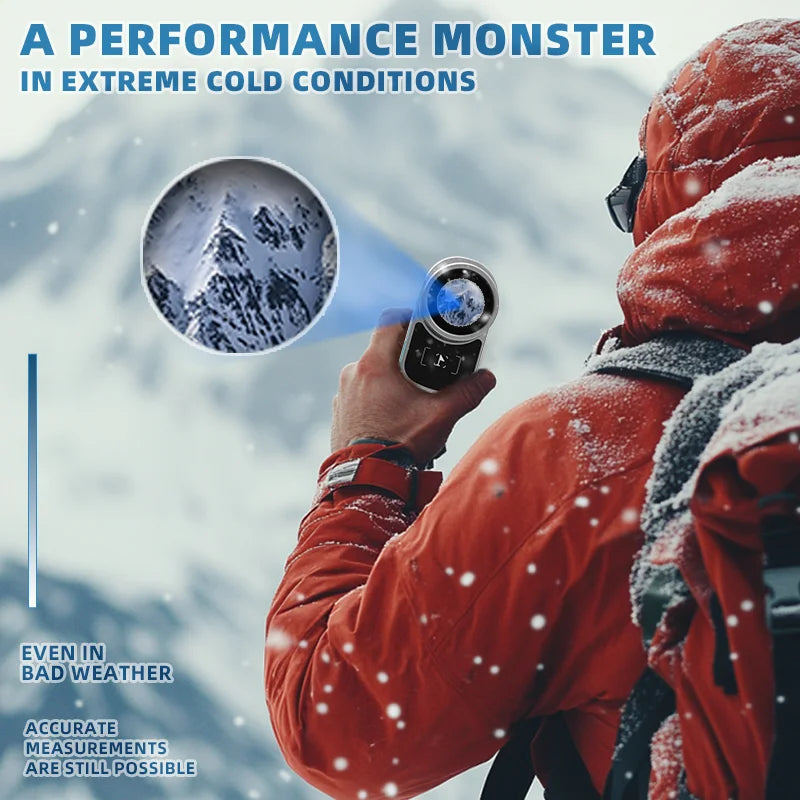 High Precision Laser Rangefinder Golf Distance Meter Range Finder With Slope Flag Lock USB Charging Waterproof Outdoor Use