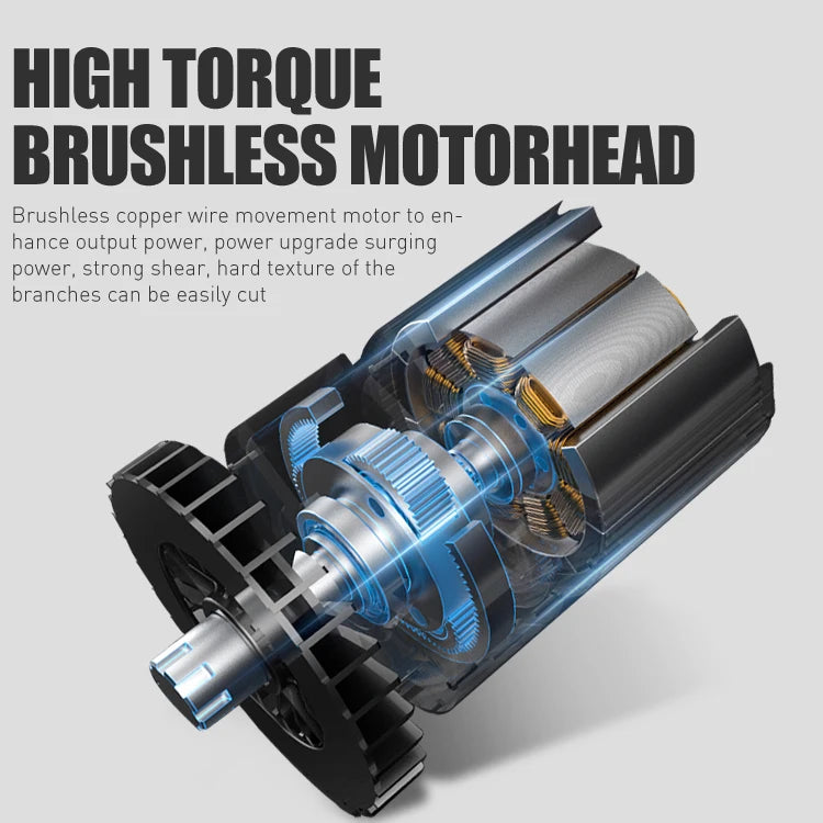 DTWA1-0021 Brushless 21V Cordless Electric Scissor Pruner Customization OEM Electric Cordless Pruning Shears