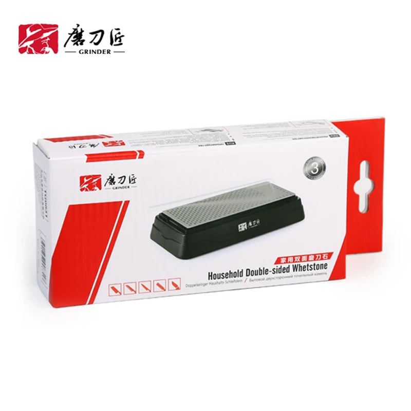 TAIDEA Diamond Double Side 360# 600# Knife Sharpening Stone Anti-slip Base Design With Shell Whetstone Sharpener TG0831