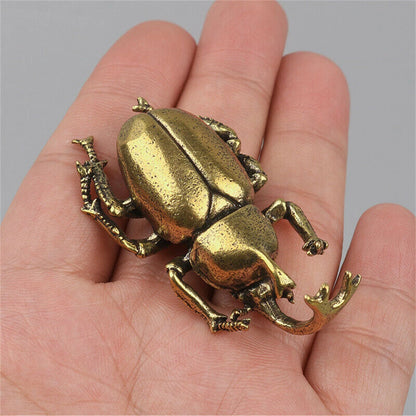 Solid Brass Insect Figurine Small Insect Statue House Ornament Animal Figurines Home Supplies