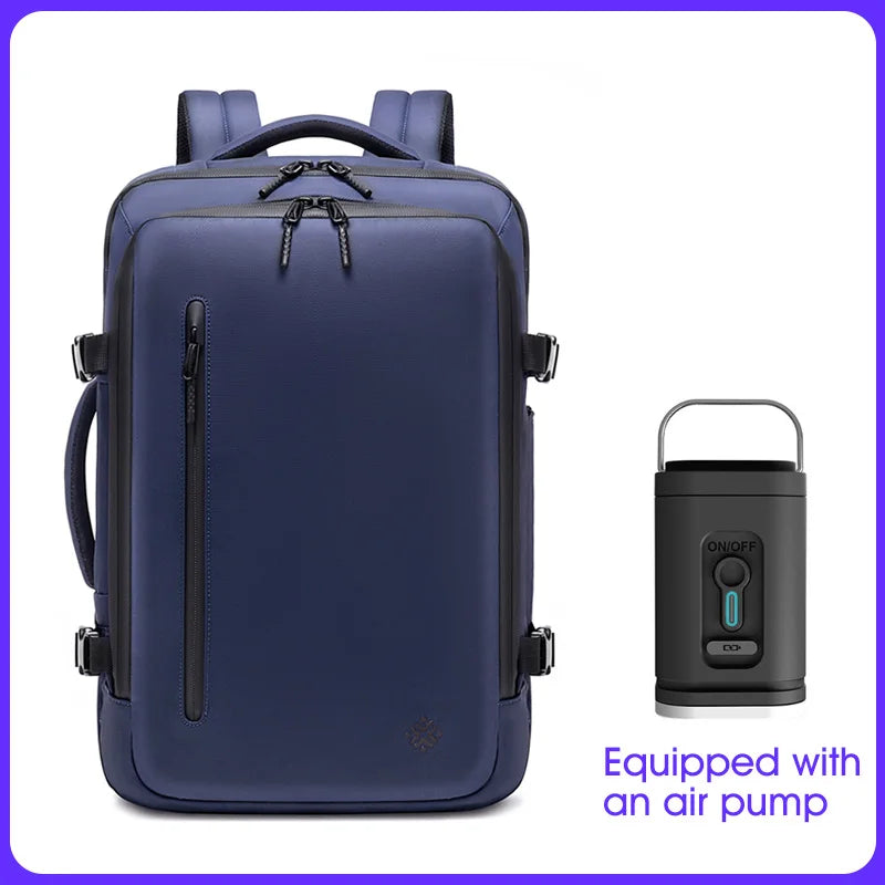 Luxury Business Anti Theft Waterproof Backpack Laptop Travel Backpack for Men Outdoors Vacuum Compression Backpack