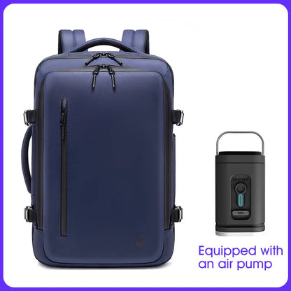 Luxury Business Anti Theft Waterproof Backpack Laptop Travel Backpack for Men Outdoors Vacuum Compression Backpack