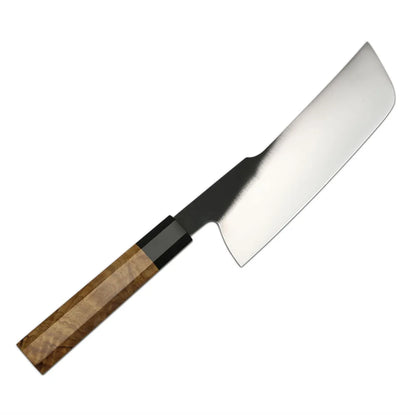 Octagon Olive Wood Handle Korouchi 440C High Carbon Stainless Steel NAKIRI CHEF KNIFE