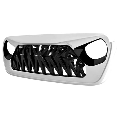 US STOCK Black & White Shark Grille for 2018-2022 jeep wrangler jl Accessories /Gladiator JT Accessories