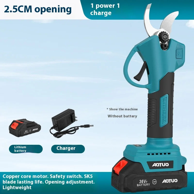 Electric Brushless Pruning Shears Garden Fruit Trees Telescopic High-Rise Shears High Branches High-Performance Hedge Trimmer