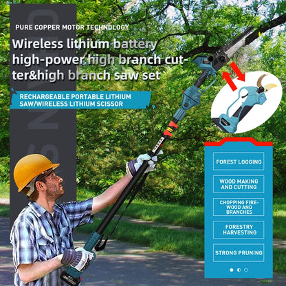 DTWA1-0021+A2-0048 Electric Pruner and Saw Kit with Extension bar