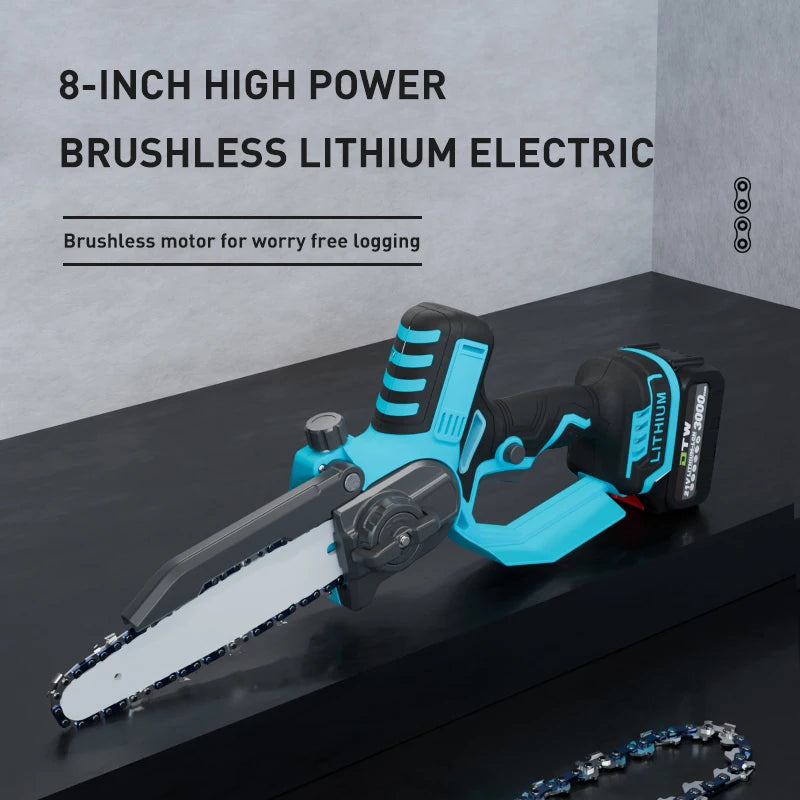 DTWA2-0064 Hot Sale High Power Electric Chain Saw Rechargeable Home Logging Chainsaw