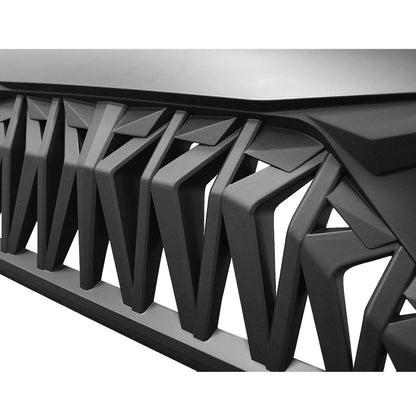 US STOCK Custom Grille for 2007-2018 jeep wrangler Jk Bumper Shark Grill Front Grille Matte Black