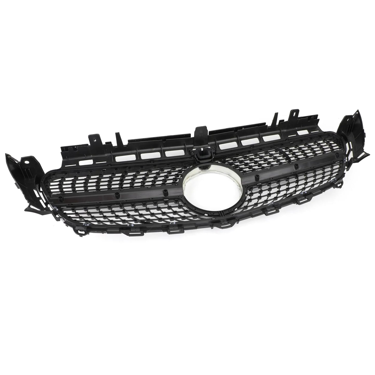 Diamond Silver Border Front Grille Grill for Mercedes Benz W213 E300 E400 2016-2019