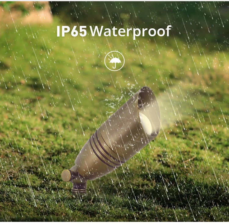 US WAREHOUSE 3-5 Days Fast Delivery Solid Brass Spotlight LED Yard Lights Security Landscape Lights for Home