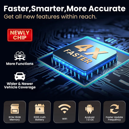 2025 CRP123i V2.0 4 System Diagnostic Tool Machine for All Cars OBD2 Scanner 3 Resets Battery Test Lifetime Free