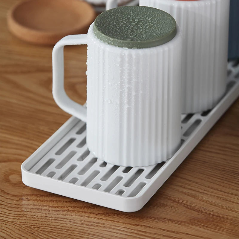 Multipurpose Bathroom Soap Sponge Drip Draining Board Dish Coffee Mug Cup Storage Drying Rack Plastic Kitchen Sink Drain Tray
