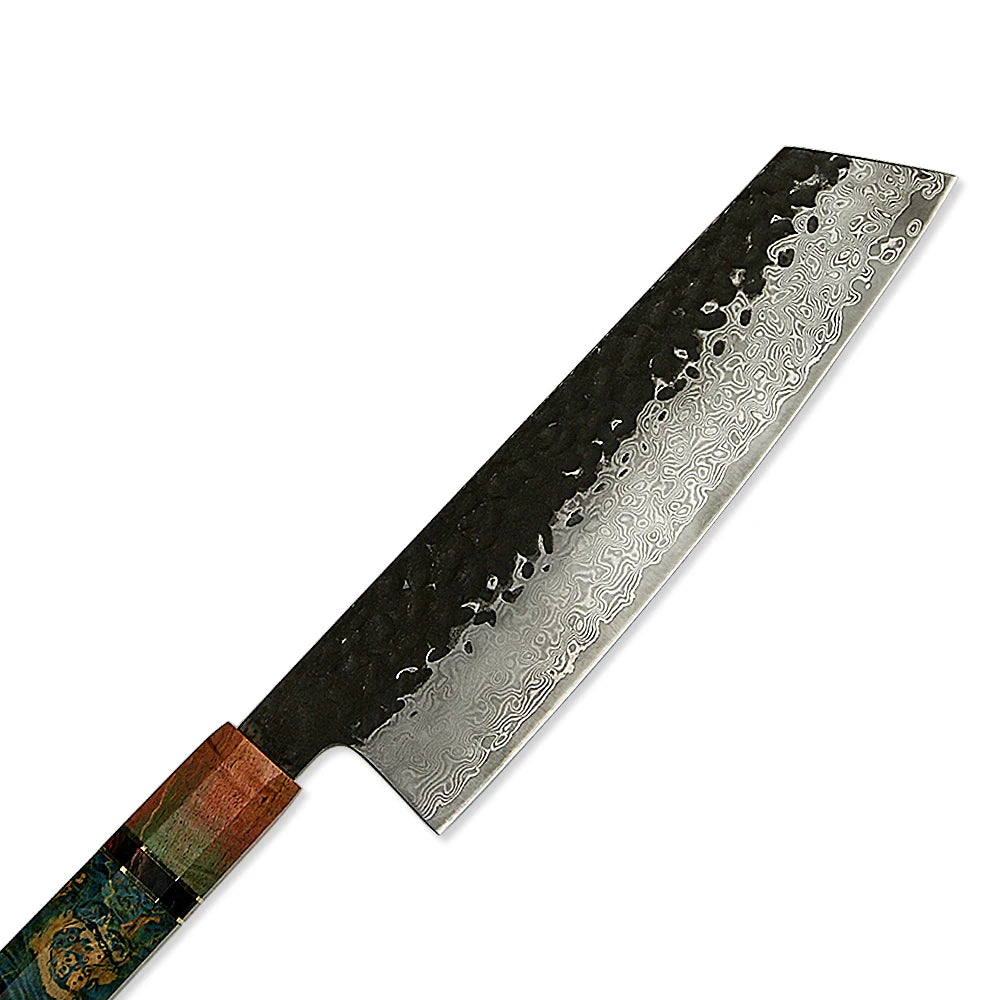 3 Pcs 67 Layers Damascus Japanese VG 10 Steel Stainless Kitchen Knife Set with Stabilized Wood Handle