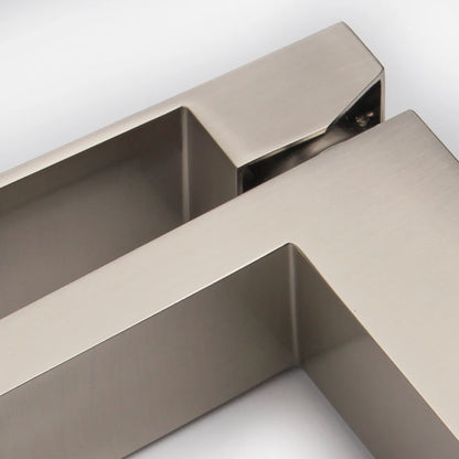 Aquacubic CUPC UPC Deck Mounted Brushed Nickel Solid Brass Water Wash Hand square Basin Faucet